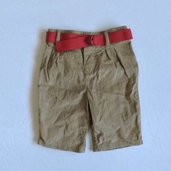 chaps matching holiday outfit set red plaid shirt & corduroy pants 3 months baby - Picture 5 of 8